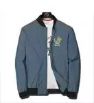 chaude veste blouson versace jeans homme blue half medusa head